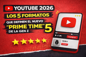 Lee más sobre el artículo YouTube 2026: Los 5 Formatos que Definen el Nuevo “Prime Time” de la Gen Z