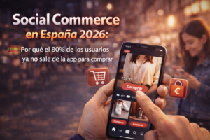 Lee más sobre el artículo Social Commerce en España 2026: Por qué el 80% de los usuarios ya no sale de la app para comprar